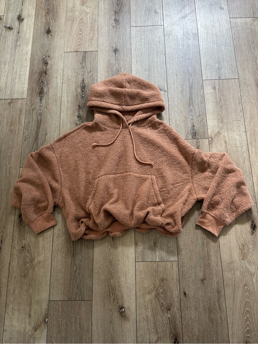 Out From Under Try Me Piled Fleece Bubble Hoodie Sweatshirt size medium nwt